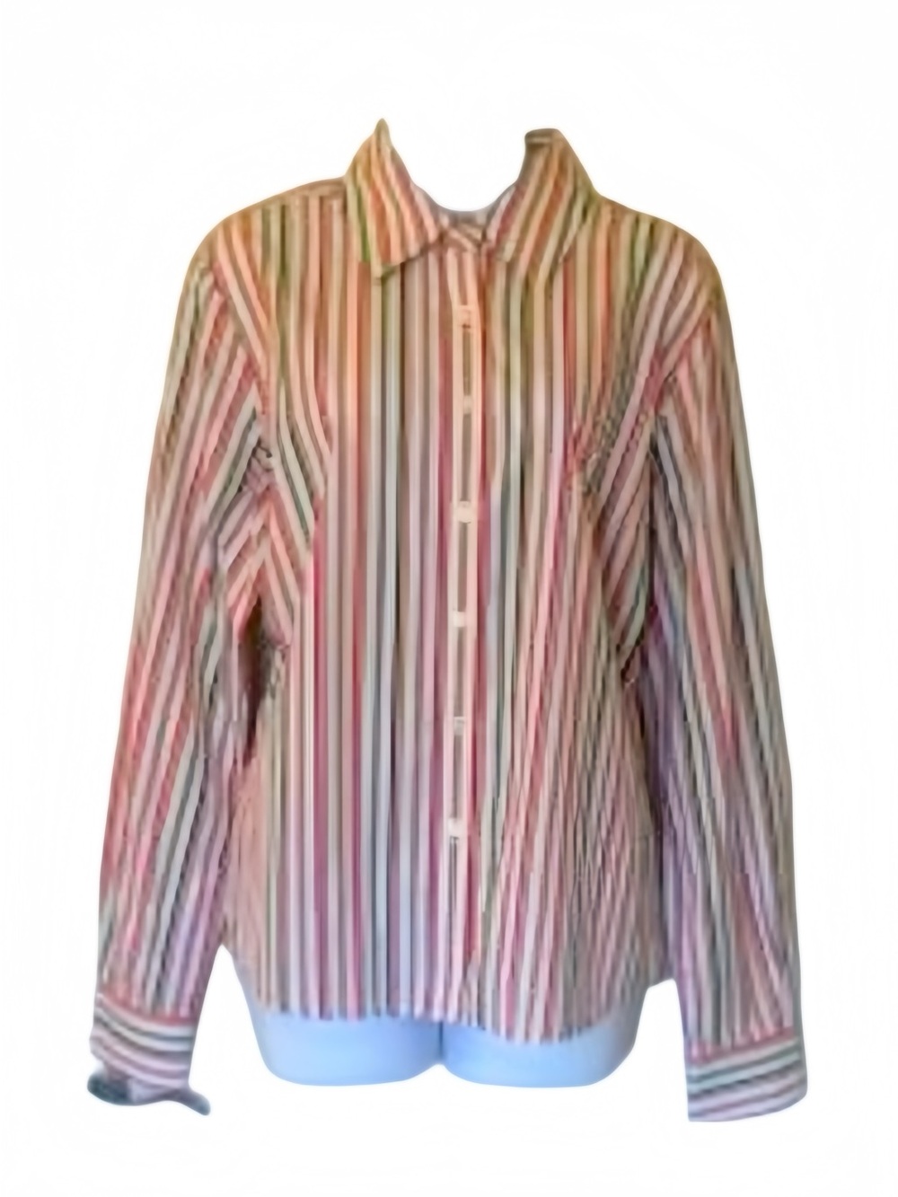 Faconnable Multicolor Striped Cotton Button-Up Shirt